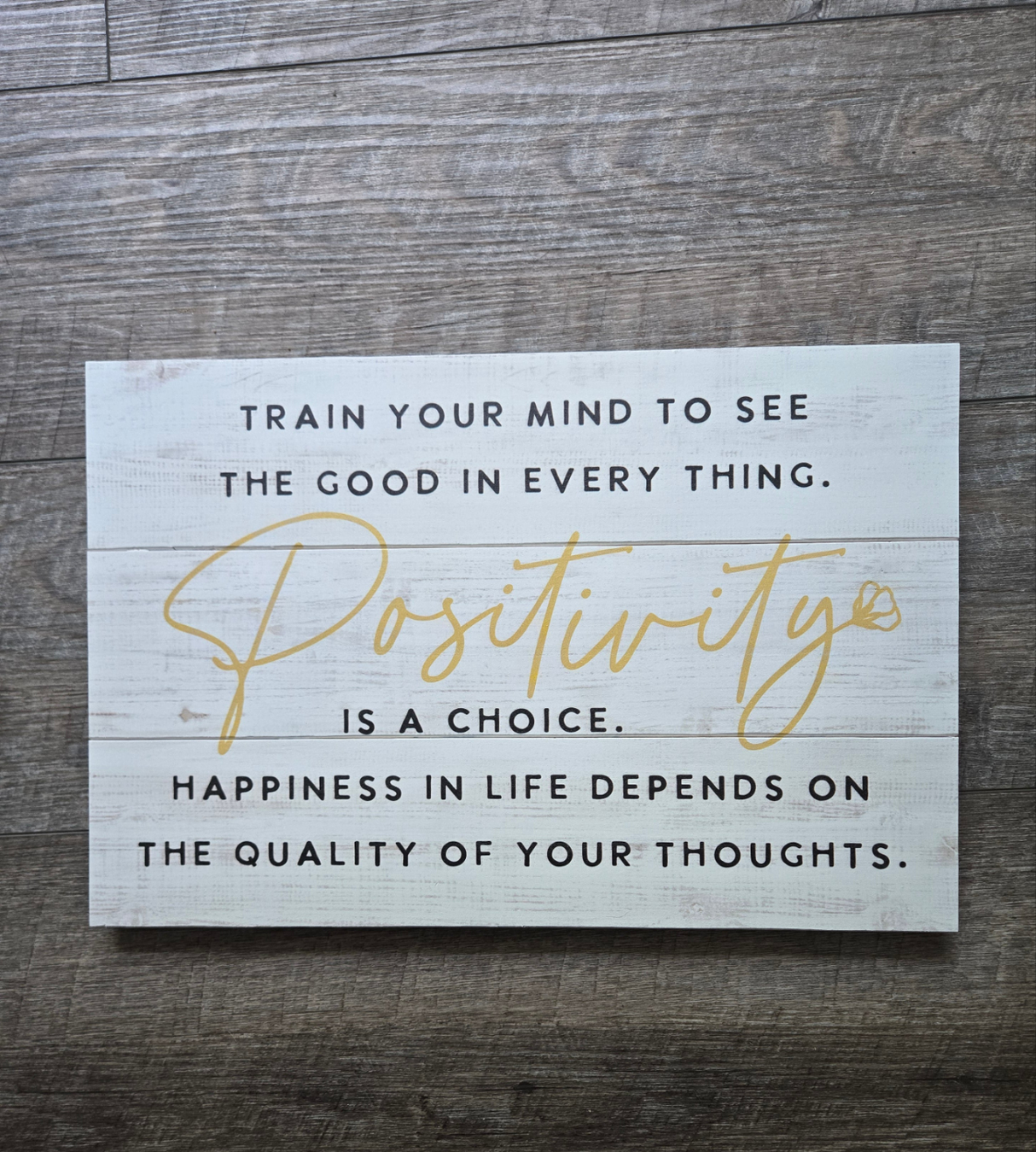 Train Your Mind to See Wood Decor