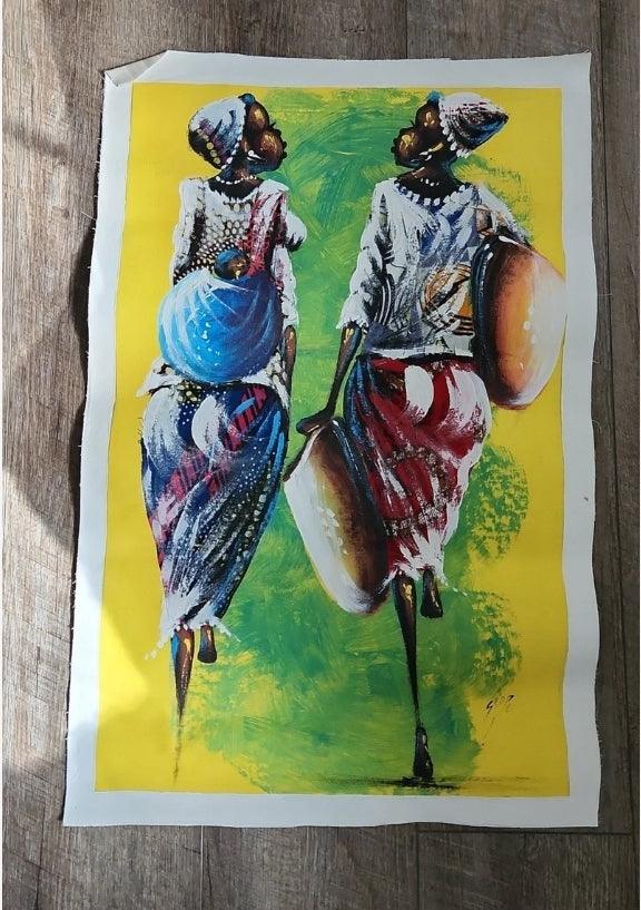 Large African Women Painting #42 - Ase Origins