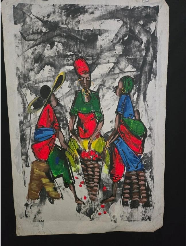 Large African Women Painting #94 - Ase Origins