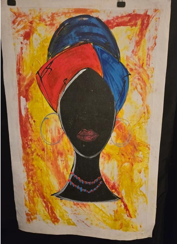 Large African Woman Painting #71 - Ase Origins