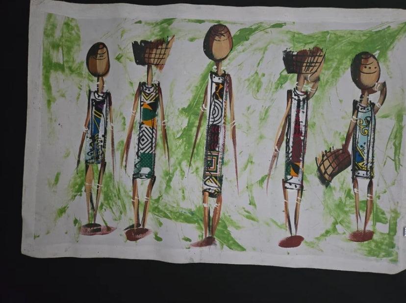Large African Women Painting - Ase Origins