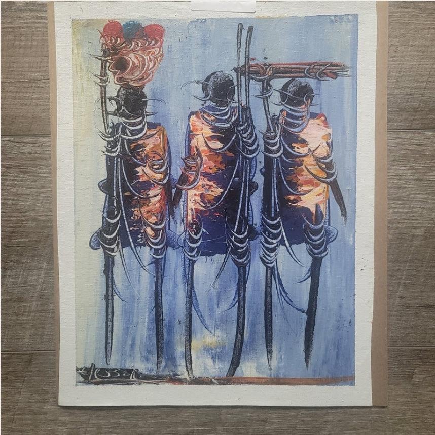 Small Kenyan Painting - Ase Origins