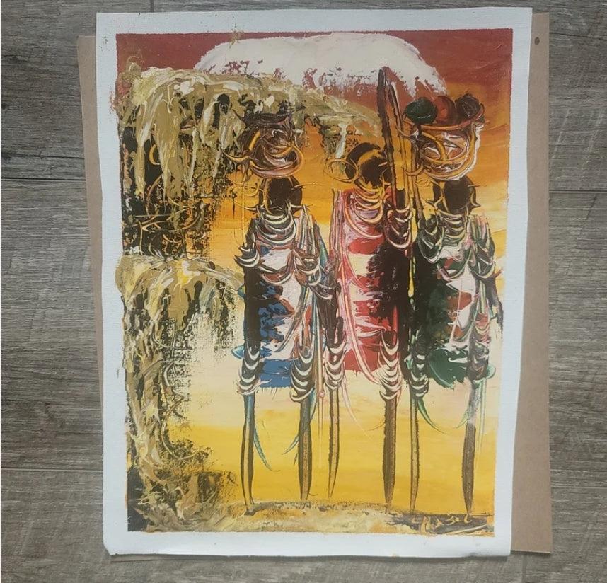 Small Kenyan Painting - Ase Origins