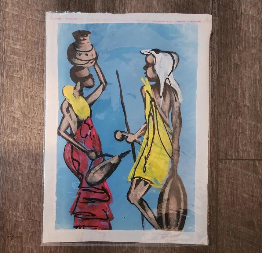 Small Ghanaian Painting #19 - Ase Origins