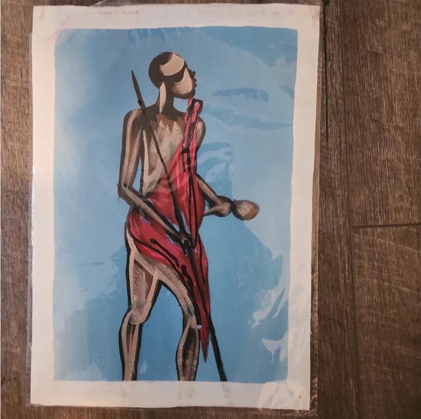 Small Ghanaian Painting #16 - Ase Origins