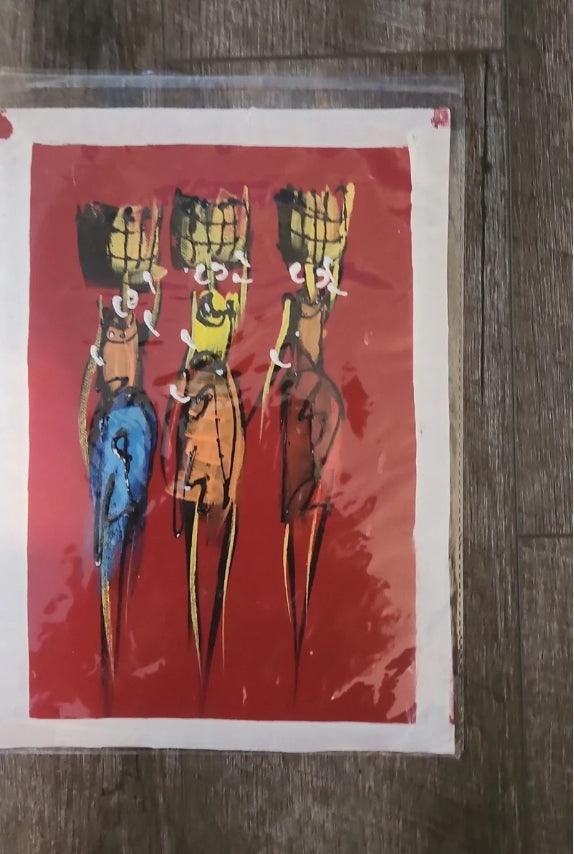 Small Ghanaian Painting #14 - Ase Origins