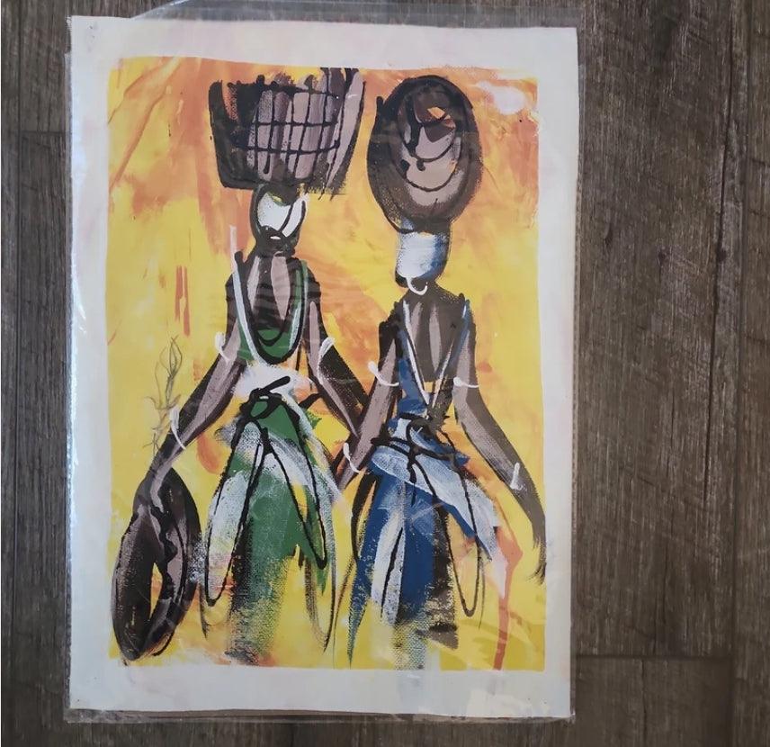 Small Ghanaian Painting - Ase Origins