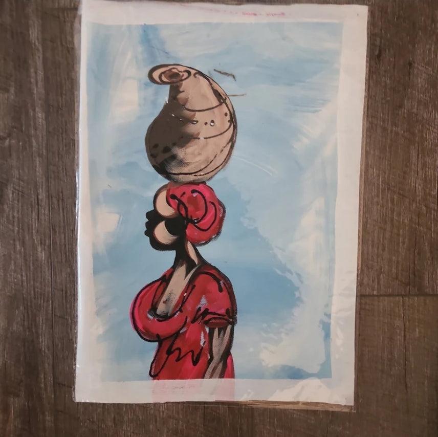 Small Ghanaian Painting #10 - Ase Origins