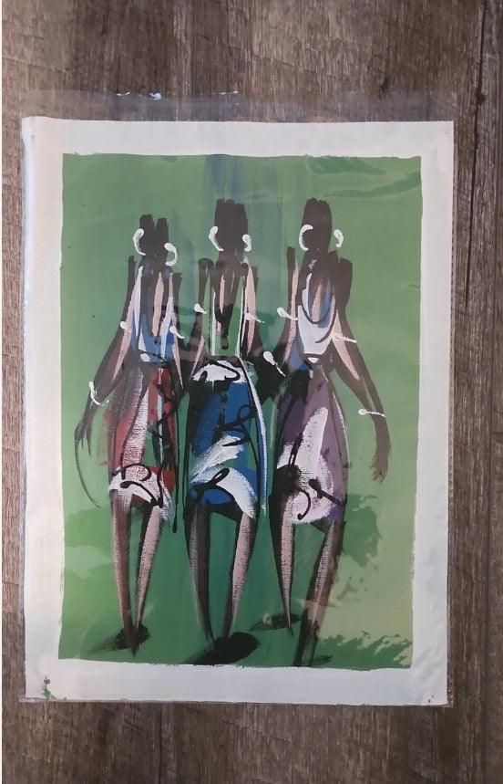 Small Ghanaian Painting #11 - Ase Origins