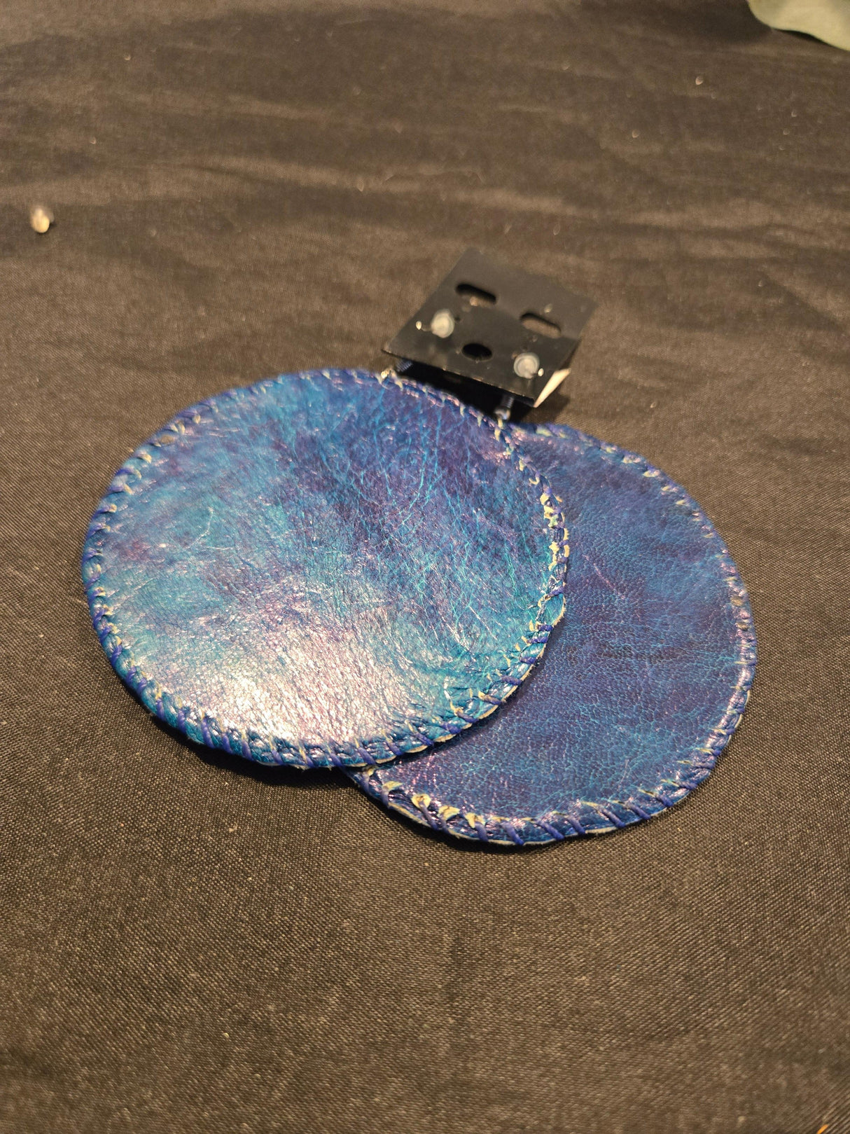 Large leather Earrings - Ase Origins