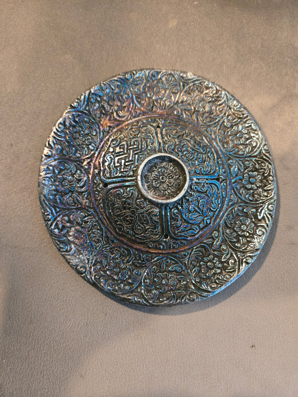 Round Incense and cone Holder