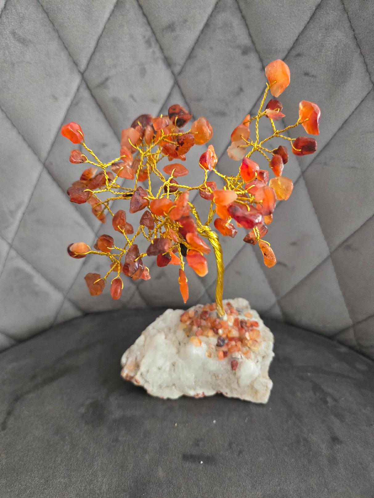 Carnelian Gemstone Tree of Life- Small