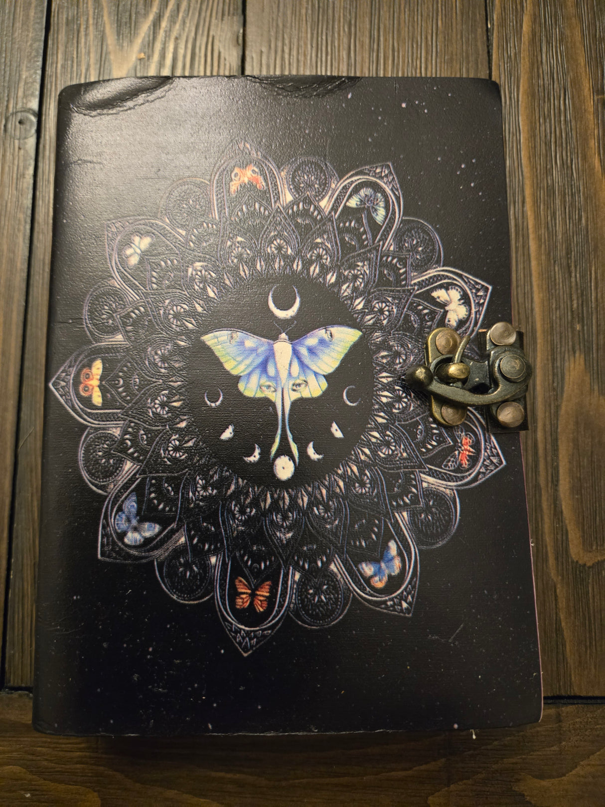 Leather Luna Butterfly Journal