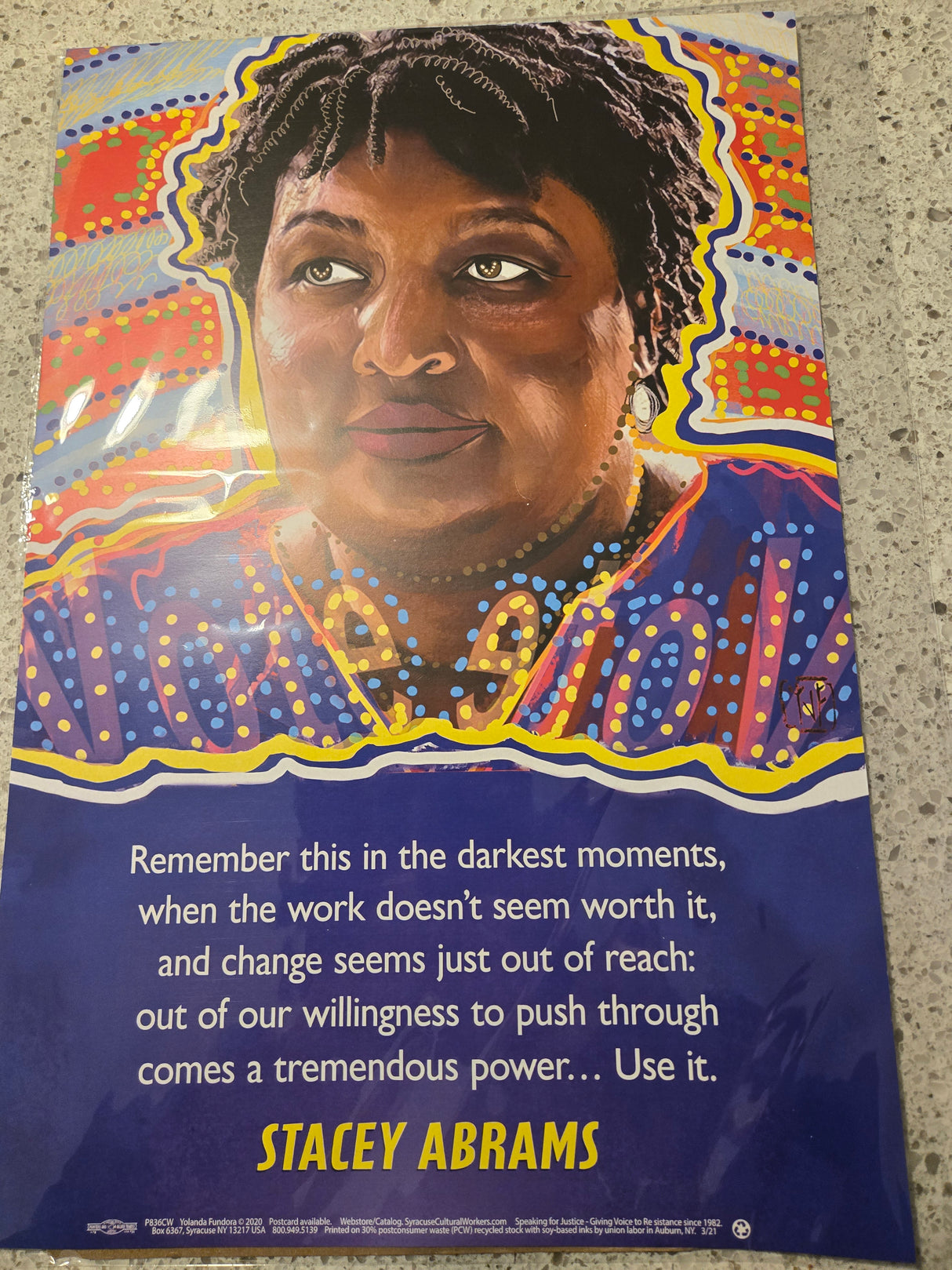 Stacey Abrams Art Print