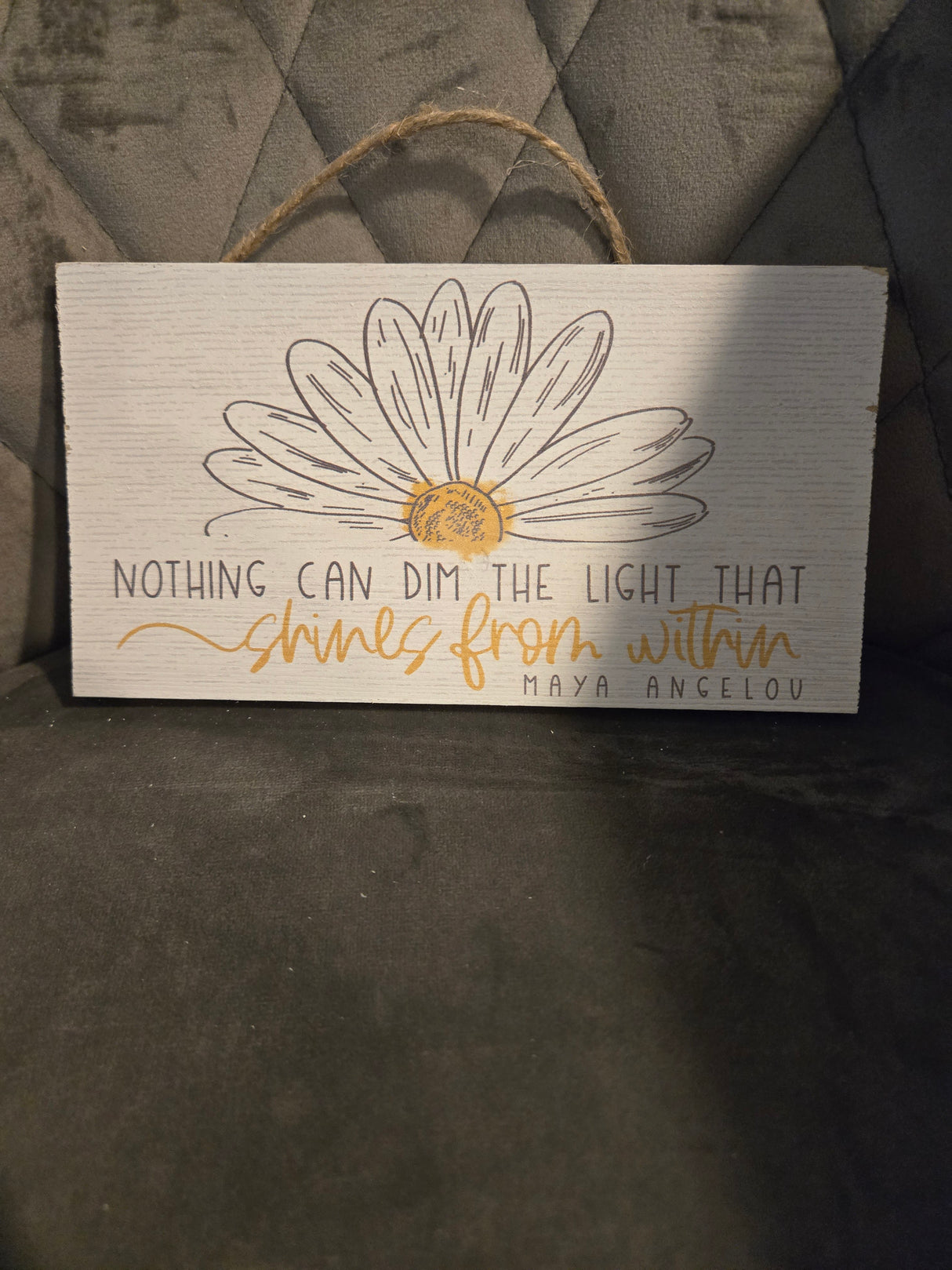 Nothing Can Dim the Light... Wood Wall Decor
