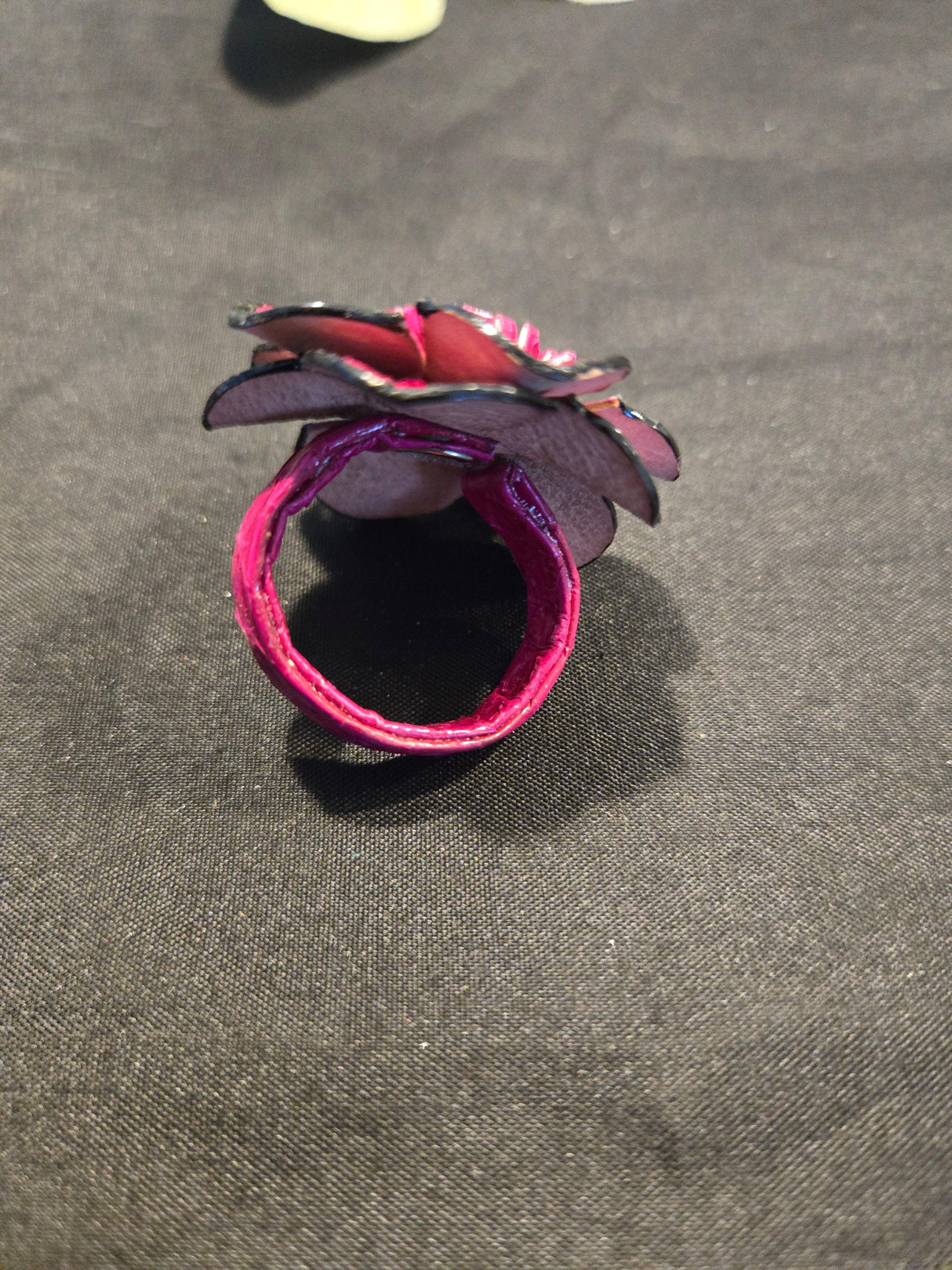 Leather Flower Ring - Ase Origins