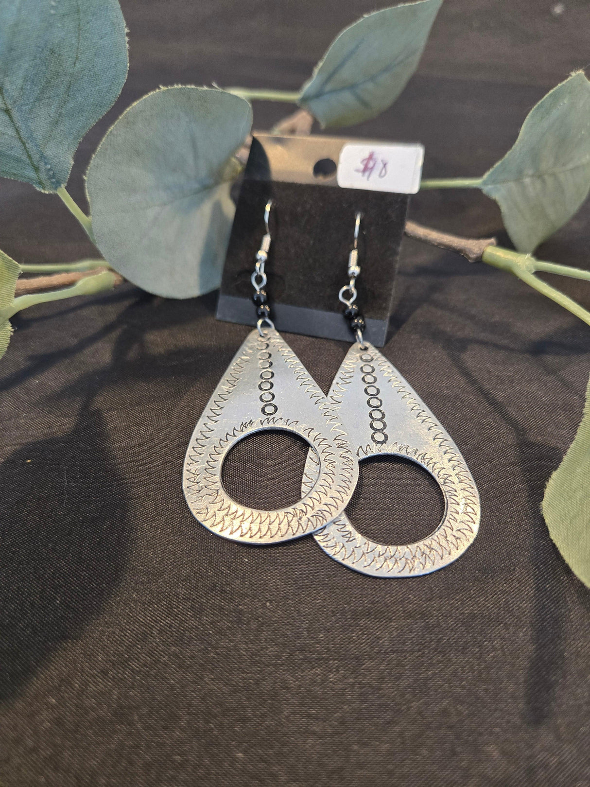 Kenyan Tin Metal Earrings - Ase Origins