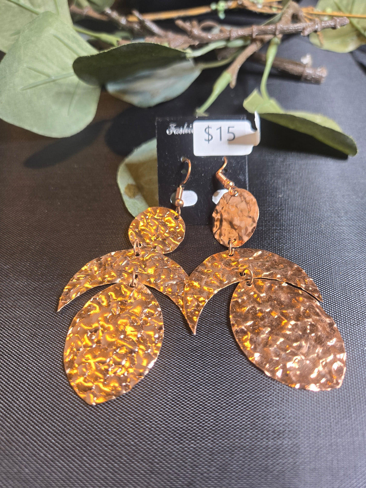 Copper Abstract Earrings - Ase Origins
