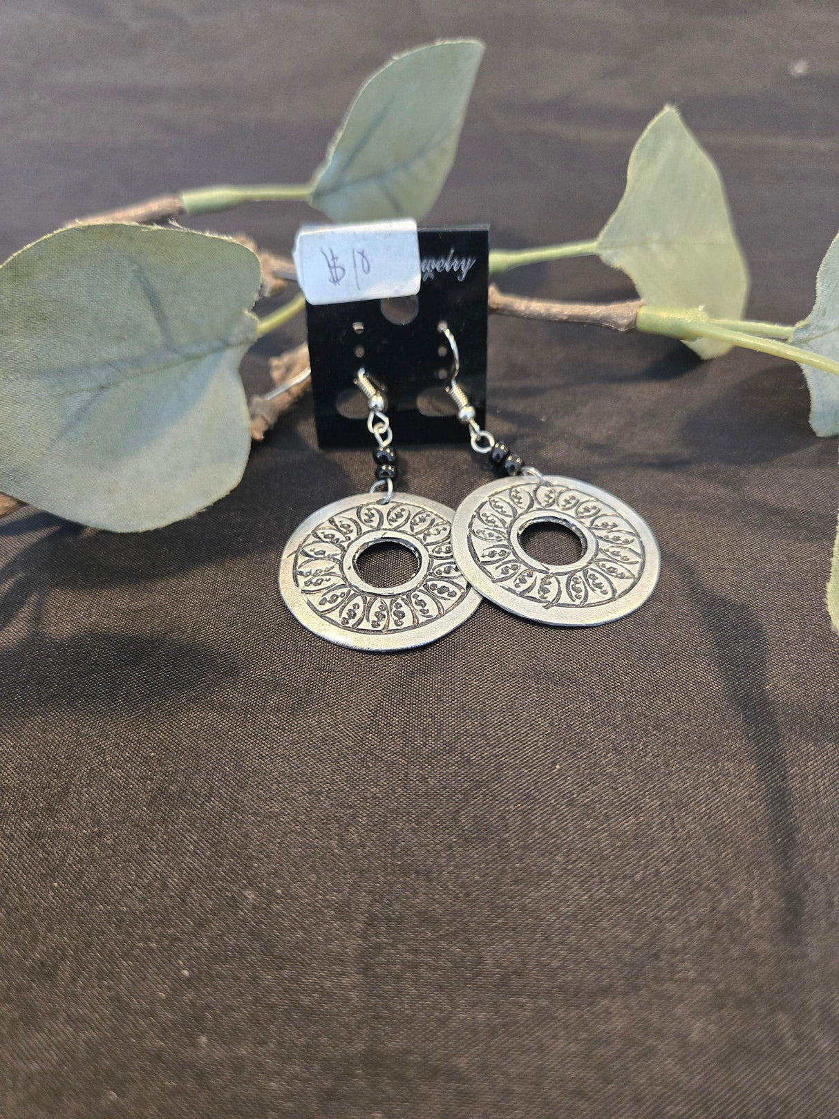 Kenyan Tin Metal Earrings - Ase Origins