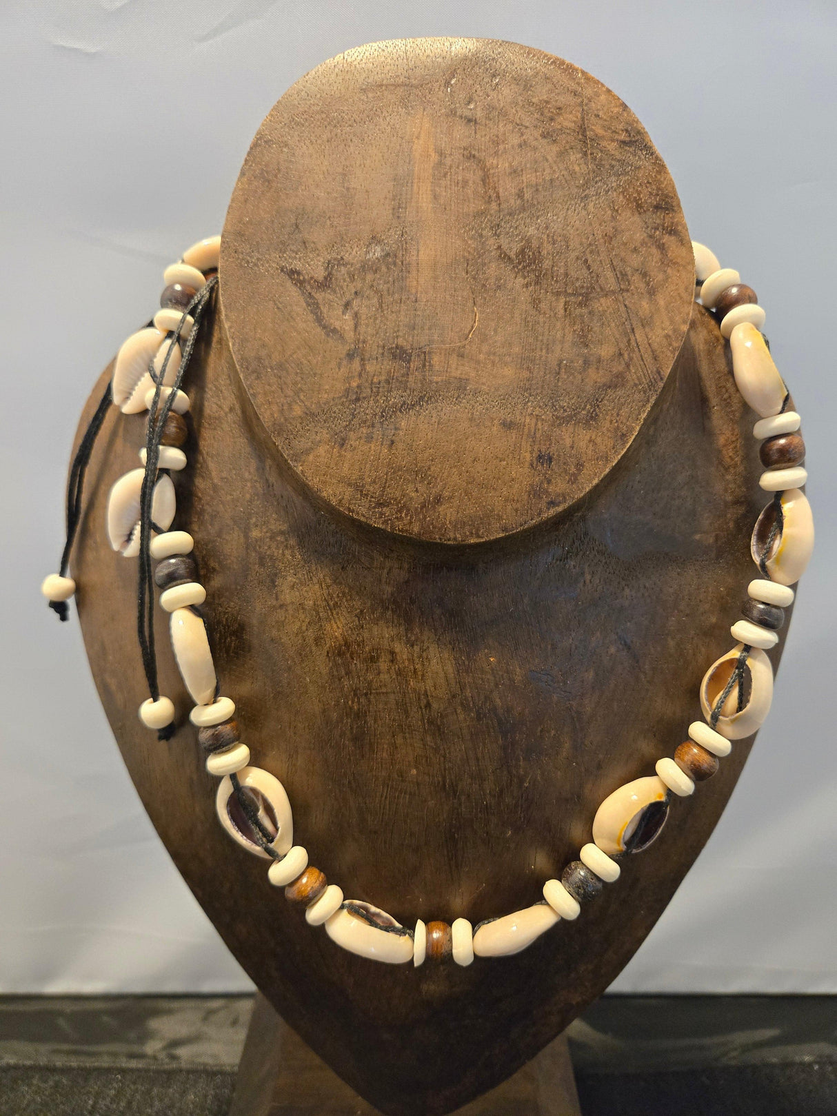 Cowrie & Wood Necklace - Ase Origins