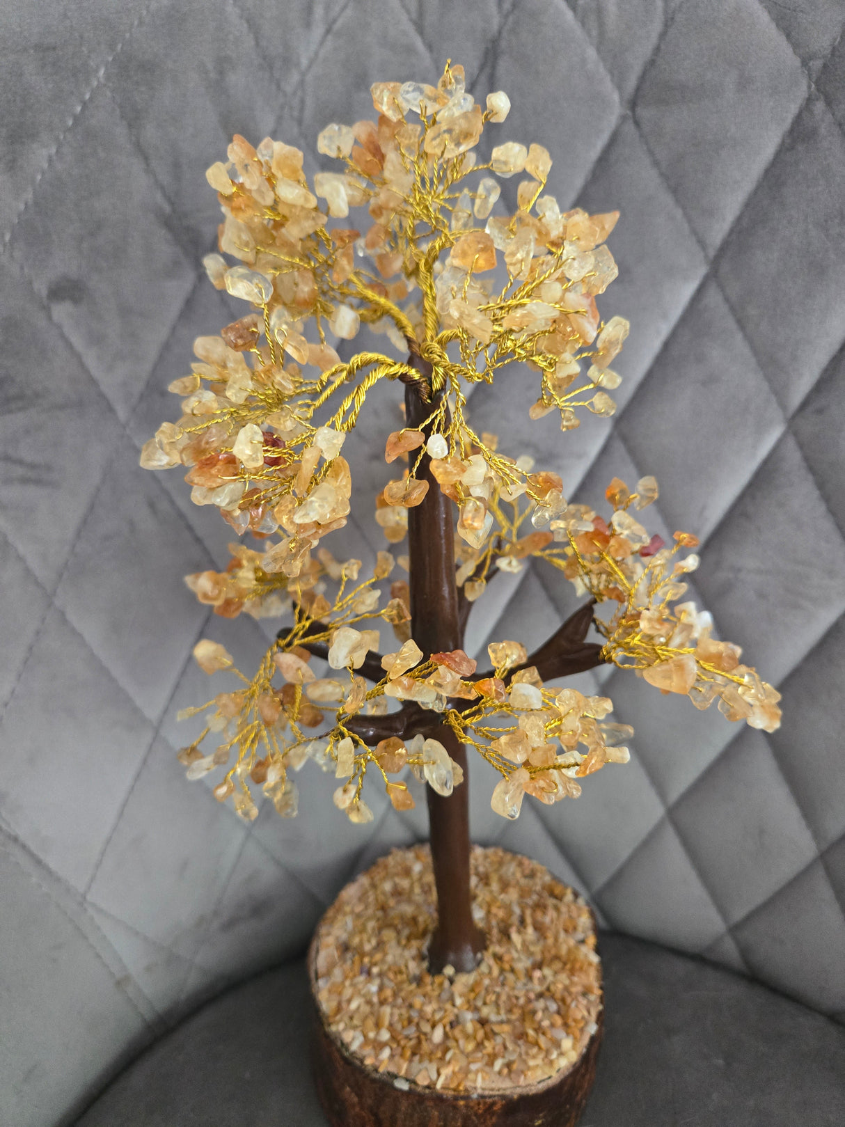 Citrine Stone Tree of Life- Large