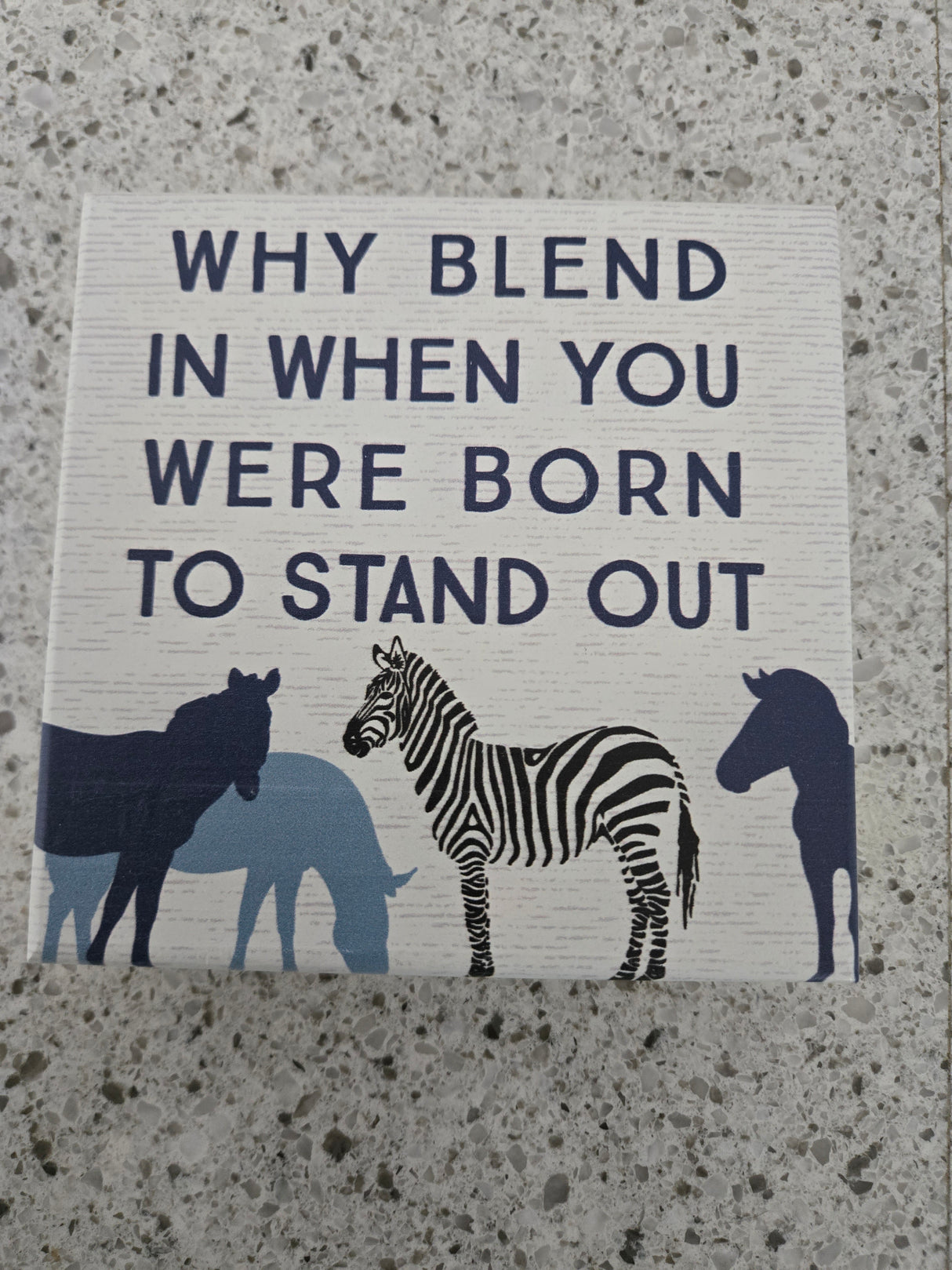 Why Blend in When..Wood Square (extra thick)