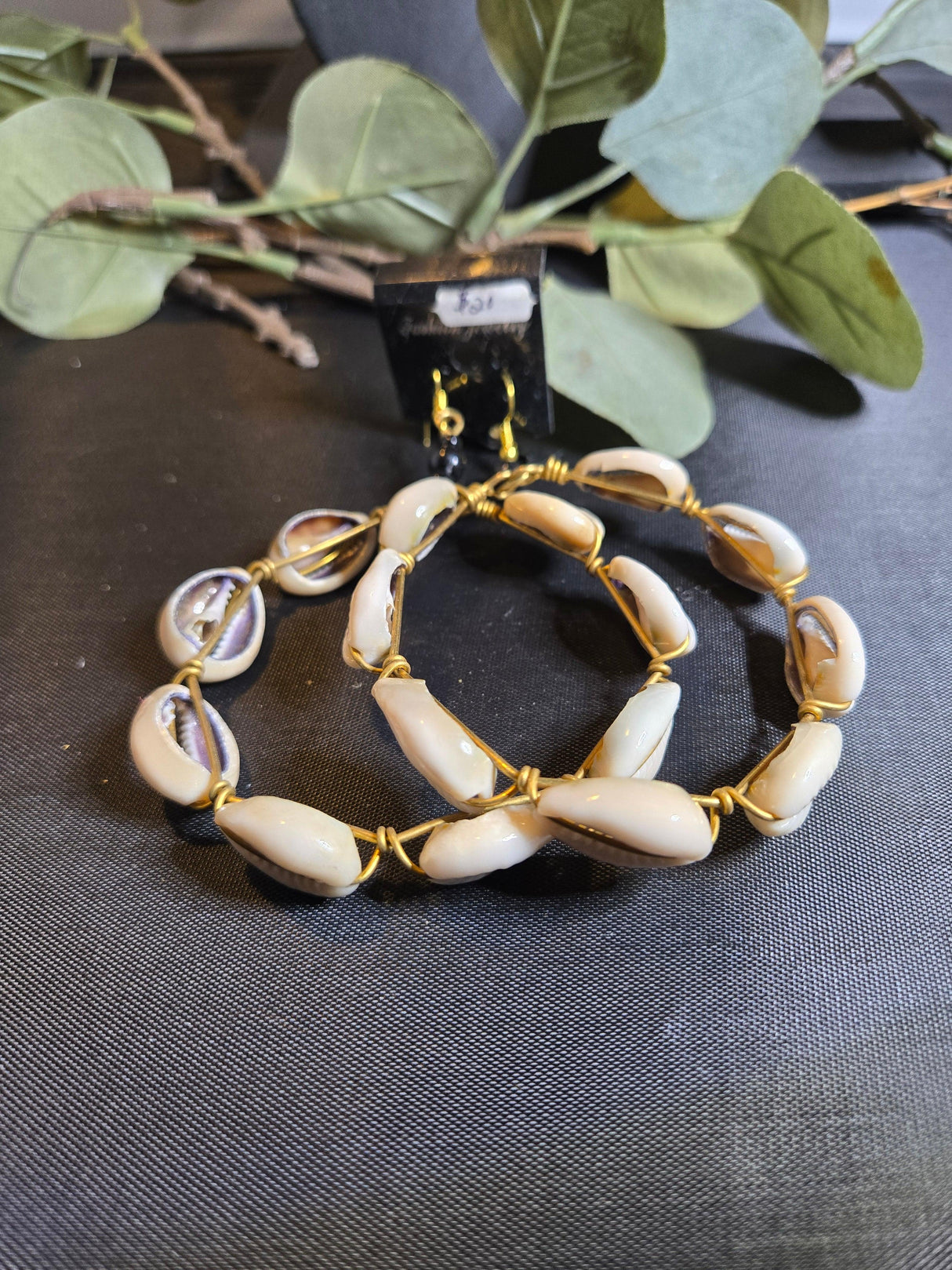 Cowrie Hoop Earrings - Ase Origins