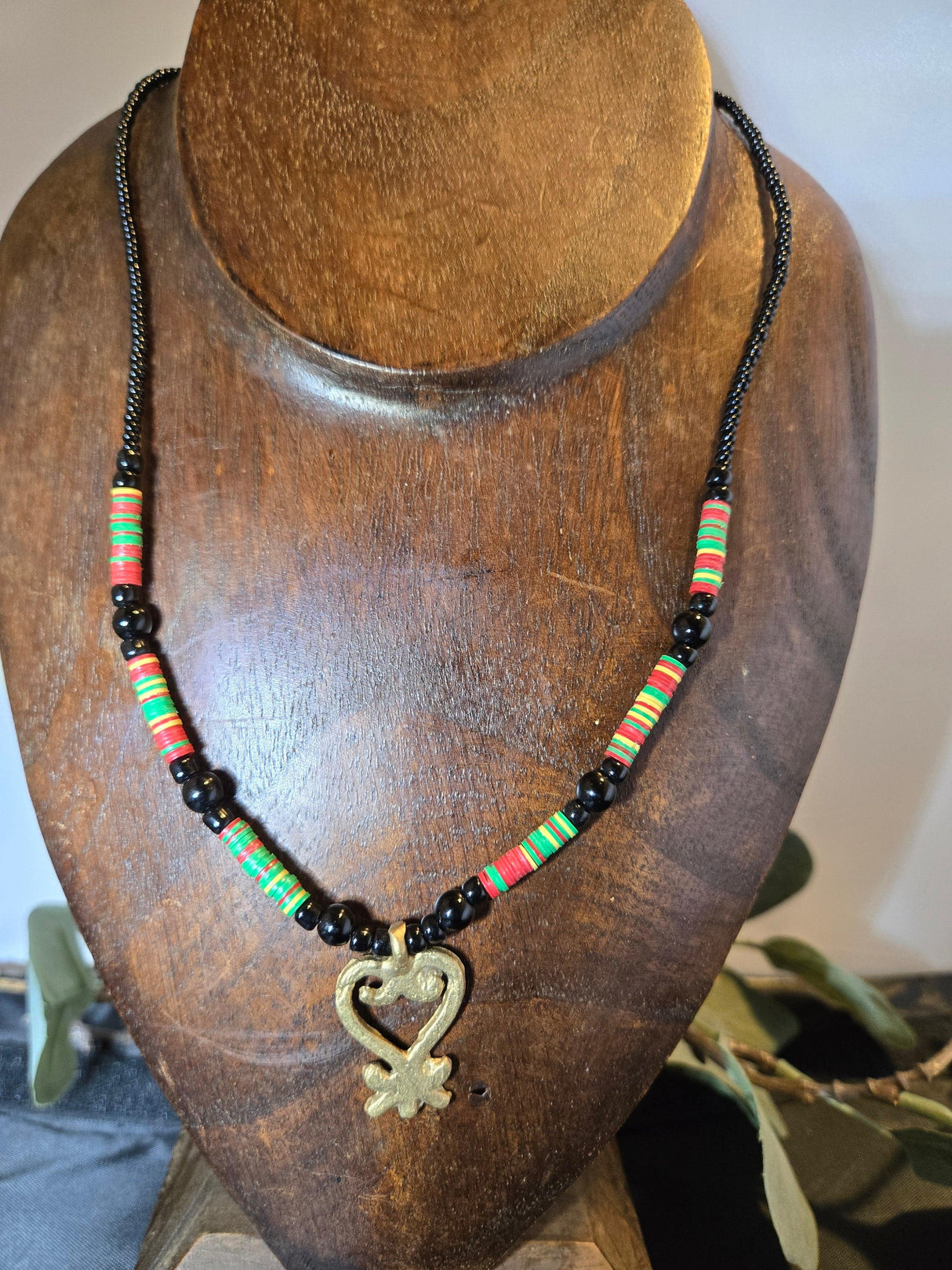 Brass Sankofa Necklace - Ase Origins