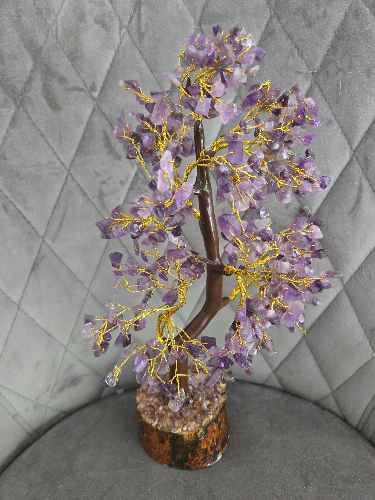 Amythest Stone Tree of Life- Large