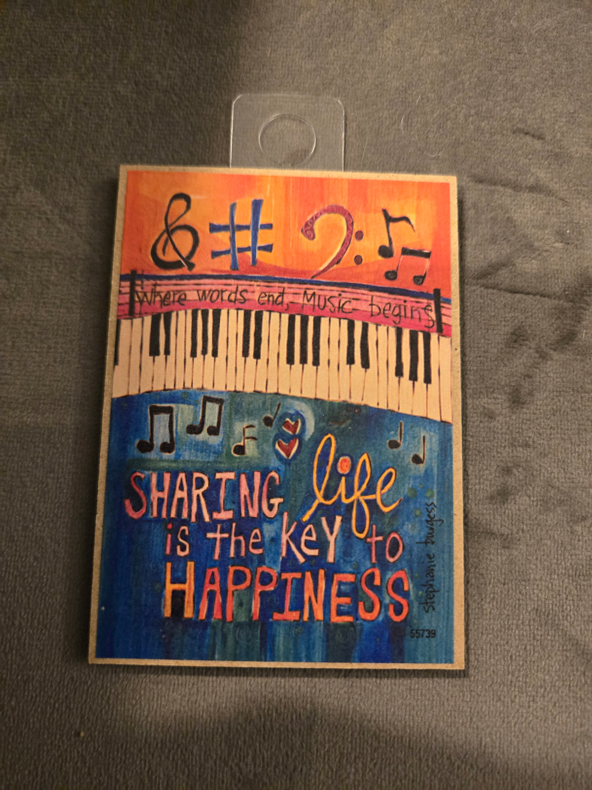 Sharing Life is the Key to Happiness Magnet