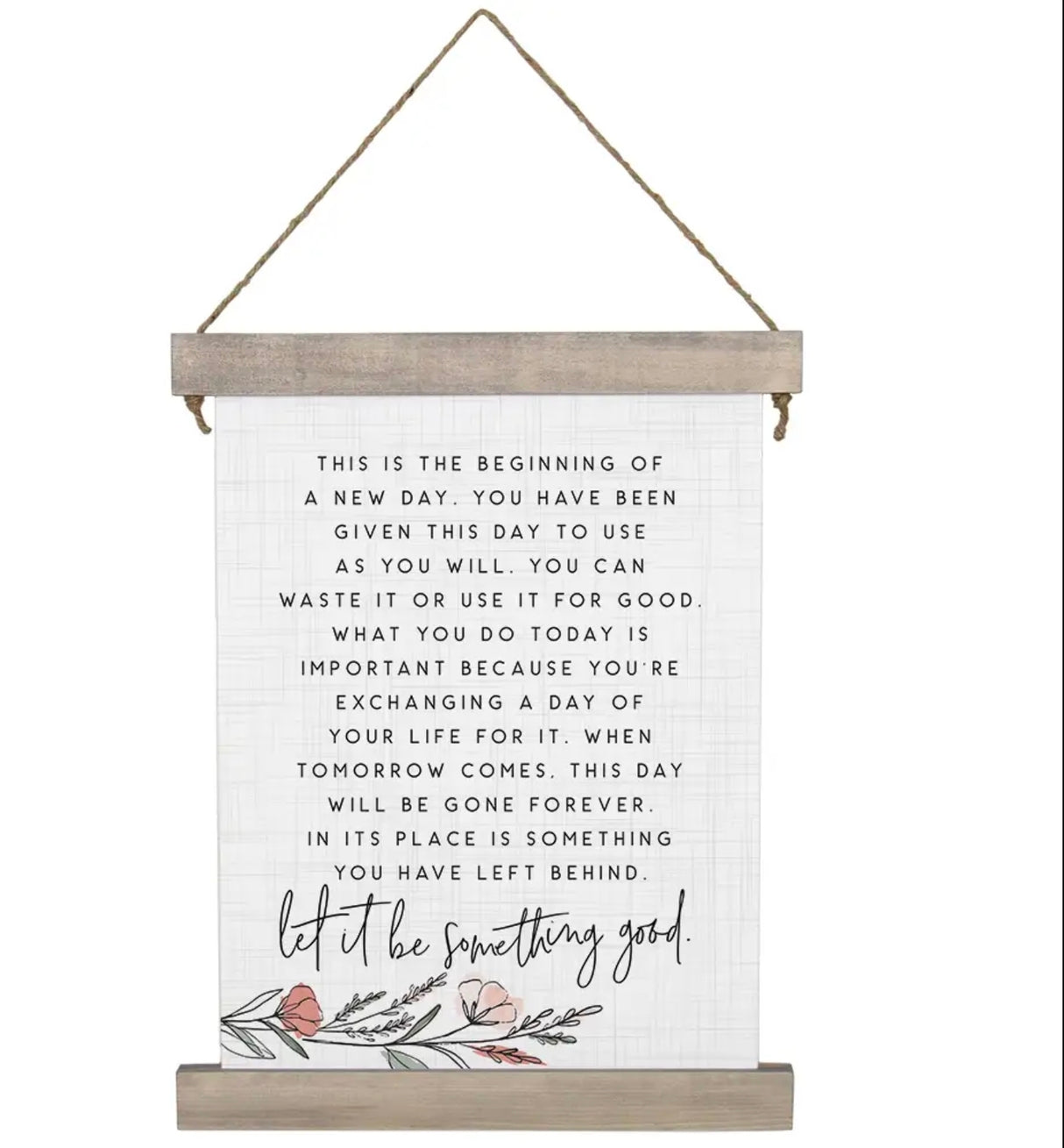 Letitbe...Hanging Canvas