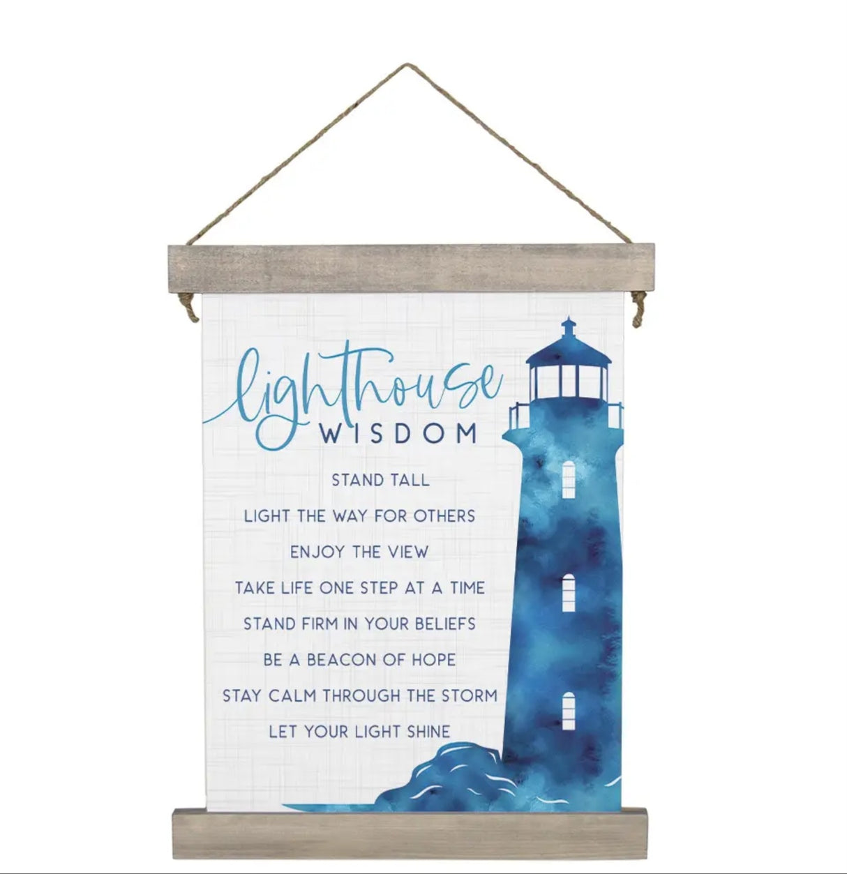 Lighthouse Wisdom...Hanging Canvas