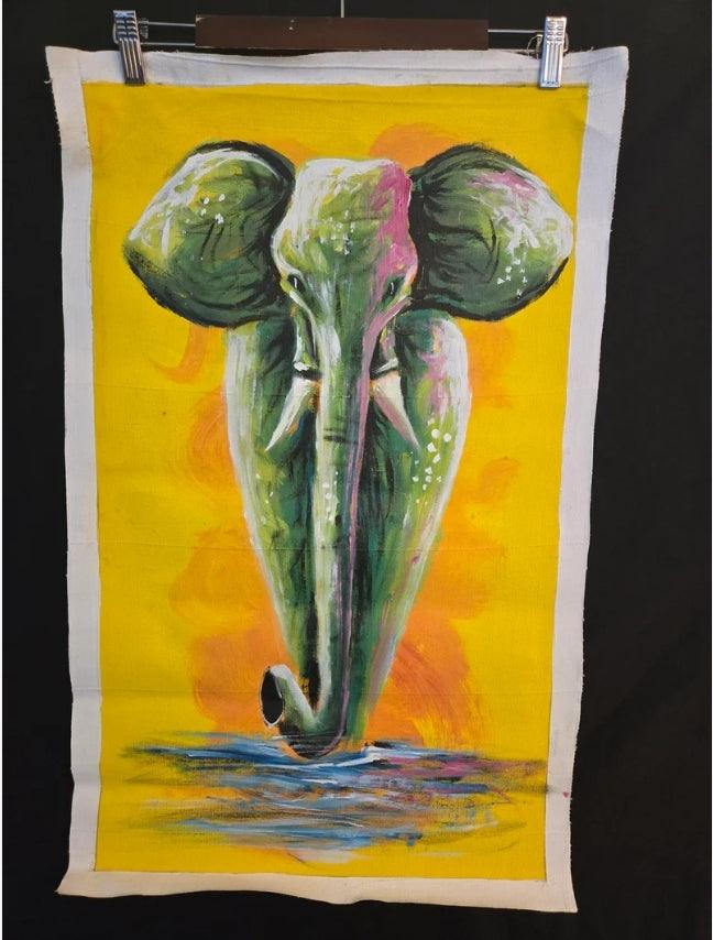 Large Elephant Painting - Ase Origins