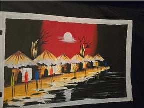 Large African Village Painting #70 - Ase Origins