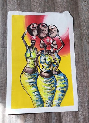 Large African Women Painting #90 - Ase Origins