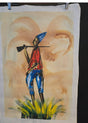 Large Black Hunter Painting #87 - Ase Origins