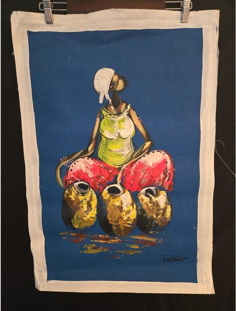 Large African Woman Painting - Ase Origins