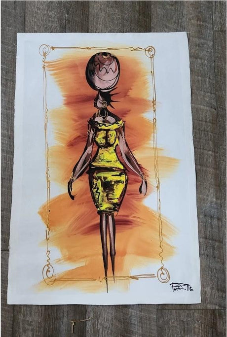 Large African Woman Painting #25 - Ase Origins