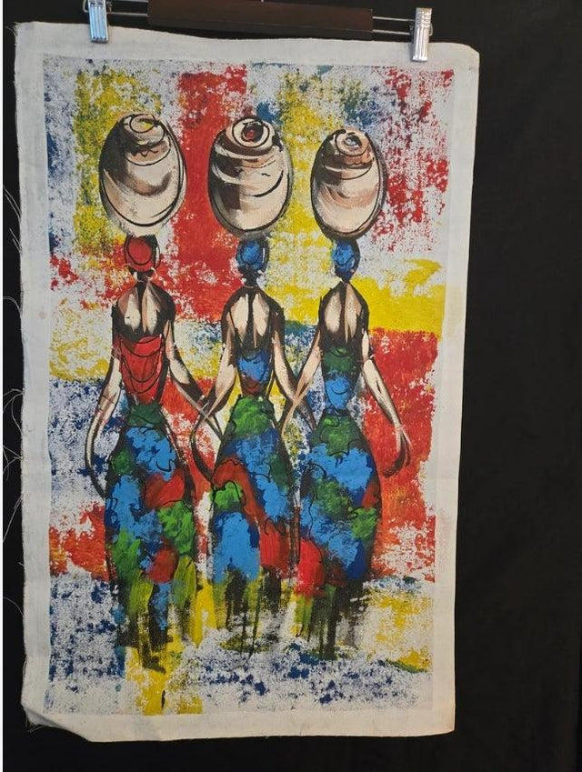 Large Trio of Black Women Painting - Ase Origins