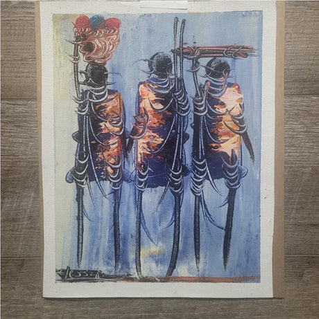 Small Kenyan Painting - Ase Origins