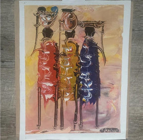 Small Kenyan Painting - Ase Origins