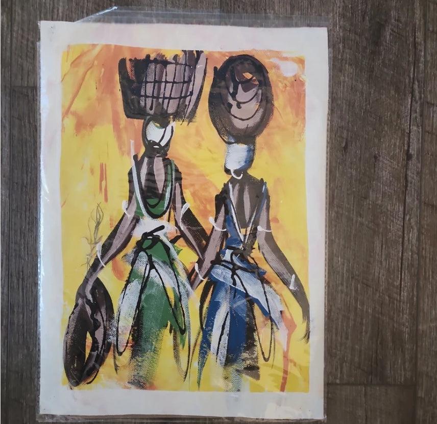 Small Ghanaian Painting - Ase Origins
