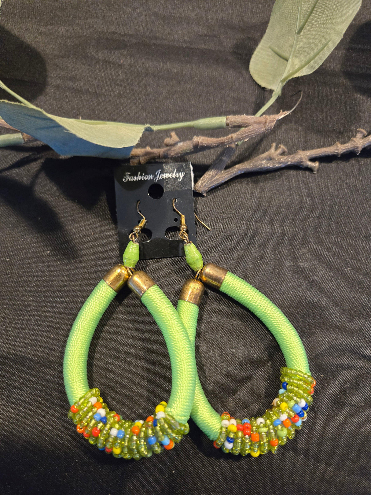 Thread and bead Earrings - Ase Origins