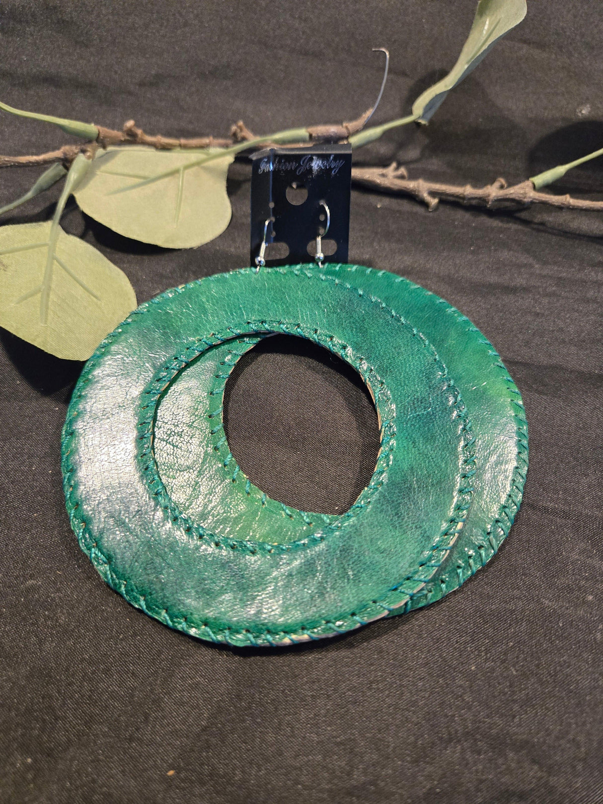 Large leather Earrings - Ase Origins