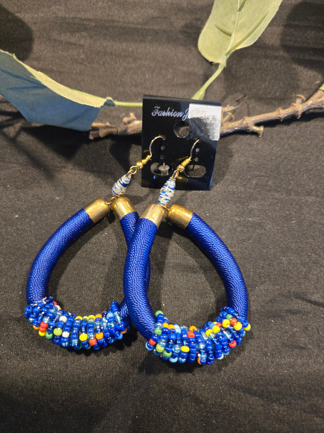 Thread and bead Earrings - Ase Origins