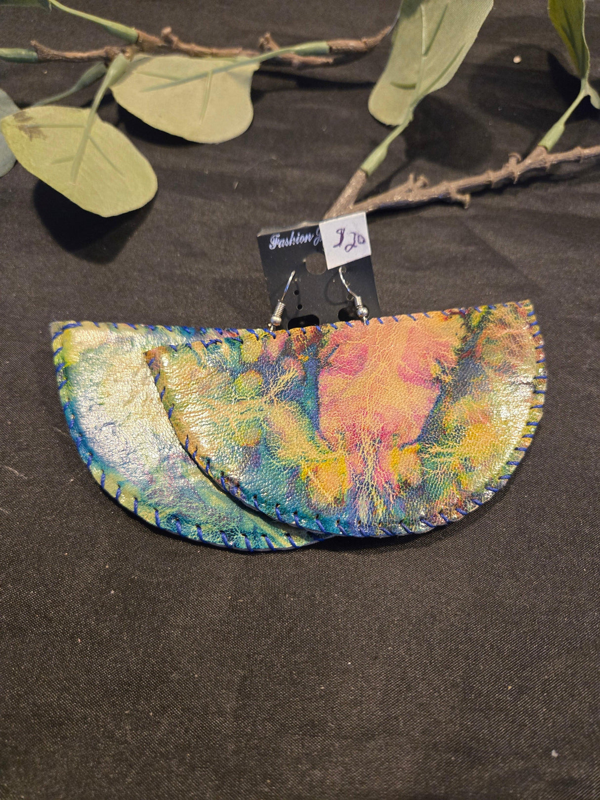 Large leather Earrings - Ase Origins
