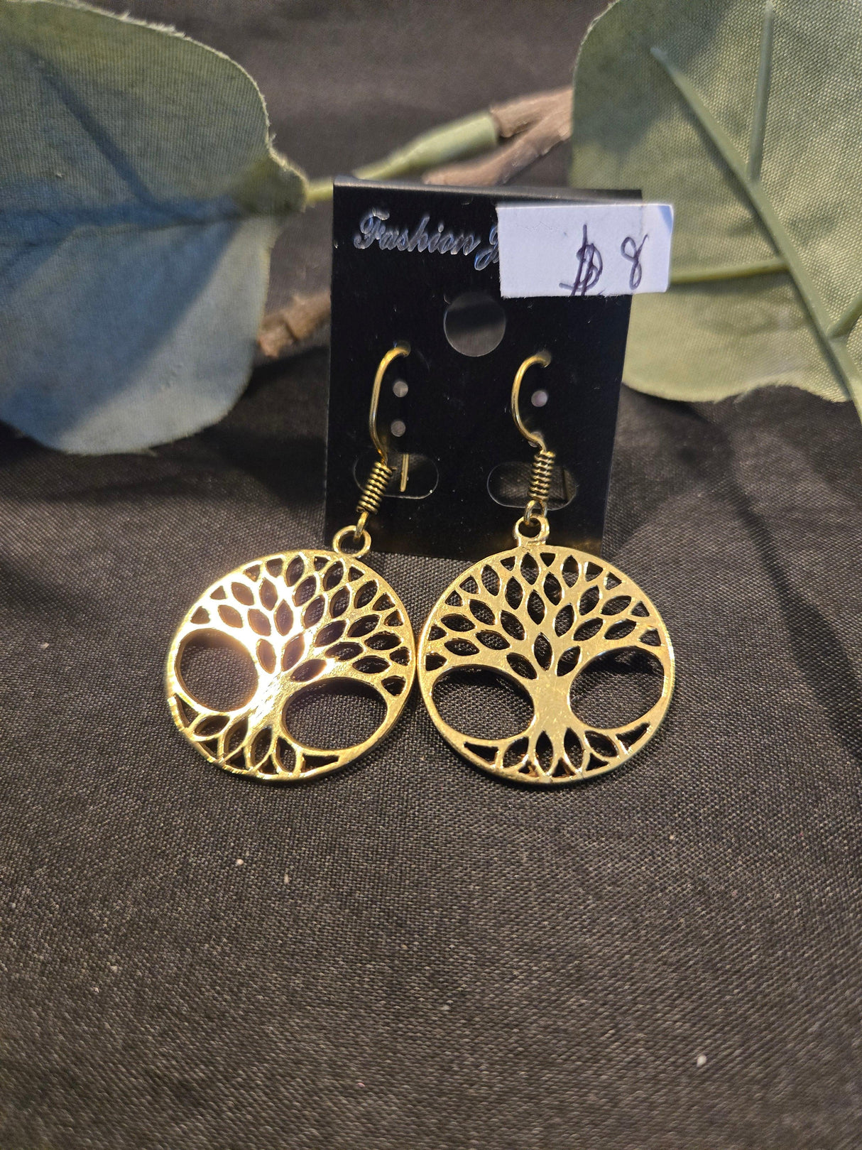 Brass Tree of life Earrings - Ase Origins