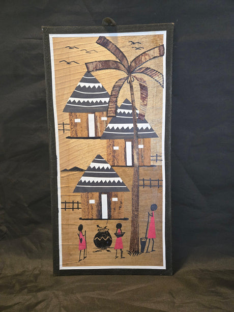 Village Banana Leaf Collage - Ase Origins