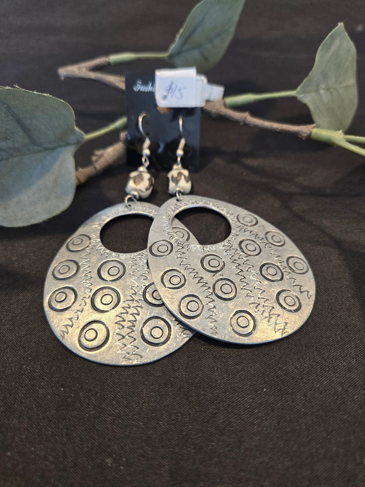Large Tin Hoop Earrings - Ase Origins