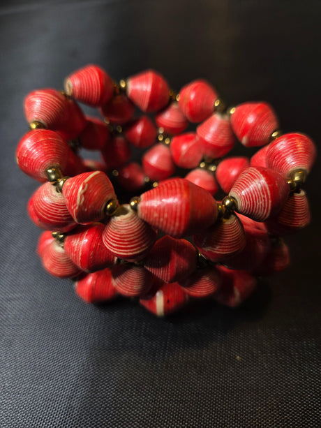 Paper Bead Stretch Bracelet - Ase Origins